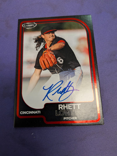 Rhett Lowder On-Card Auto Red /65 Pulse Lumin 2024