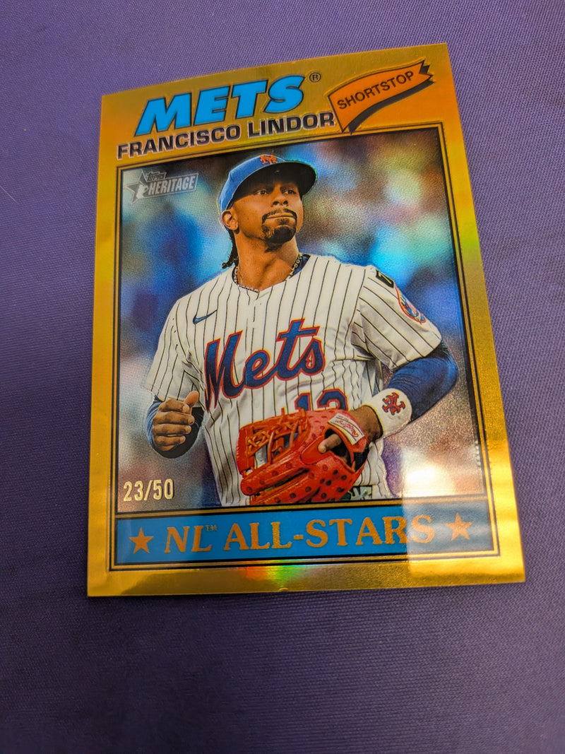 Francisco Lindor Gold Refractor /50 2026 Topps Heritage #146 *EX*