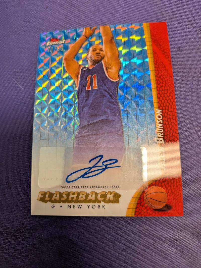 Jalen Brunson Flashback Auto /99 Geometric 2025 Topps