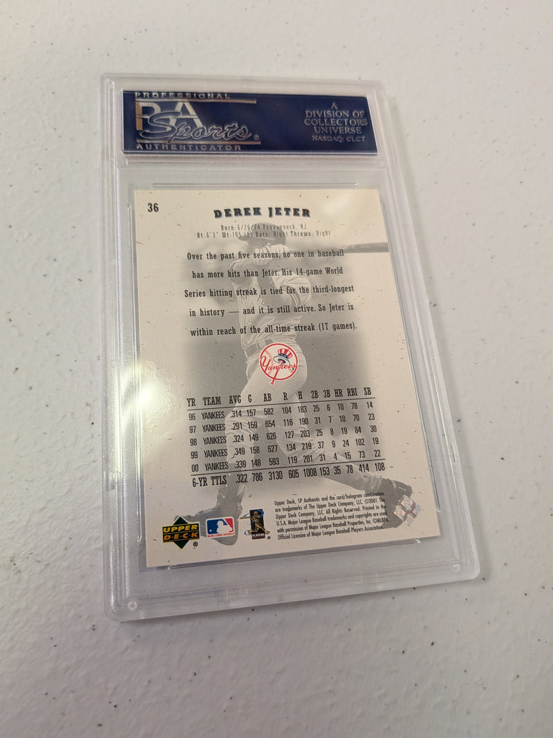Derek Jeter 2001 SP Authentic #36 PSA 10