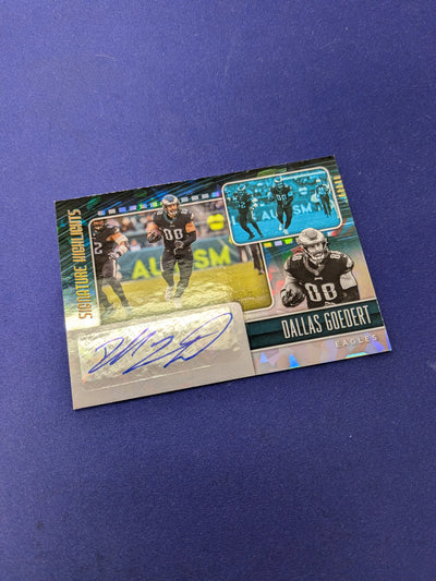 Dallas Goedert Signature Highlights 2022 Donruss