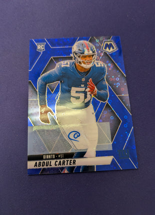 Abdul Carter 2025 Mosaic Blue Disco AUTO