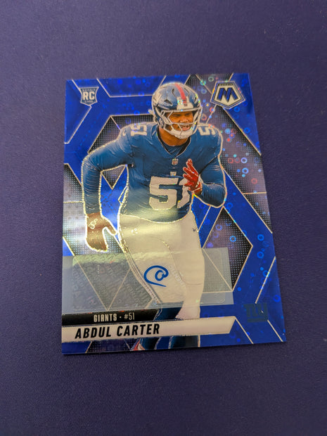 Abdul Carter 2025 Mosaic Blue Disco AUTO