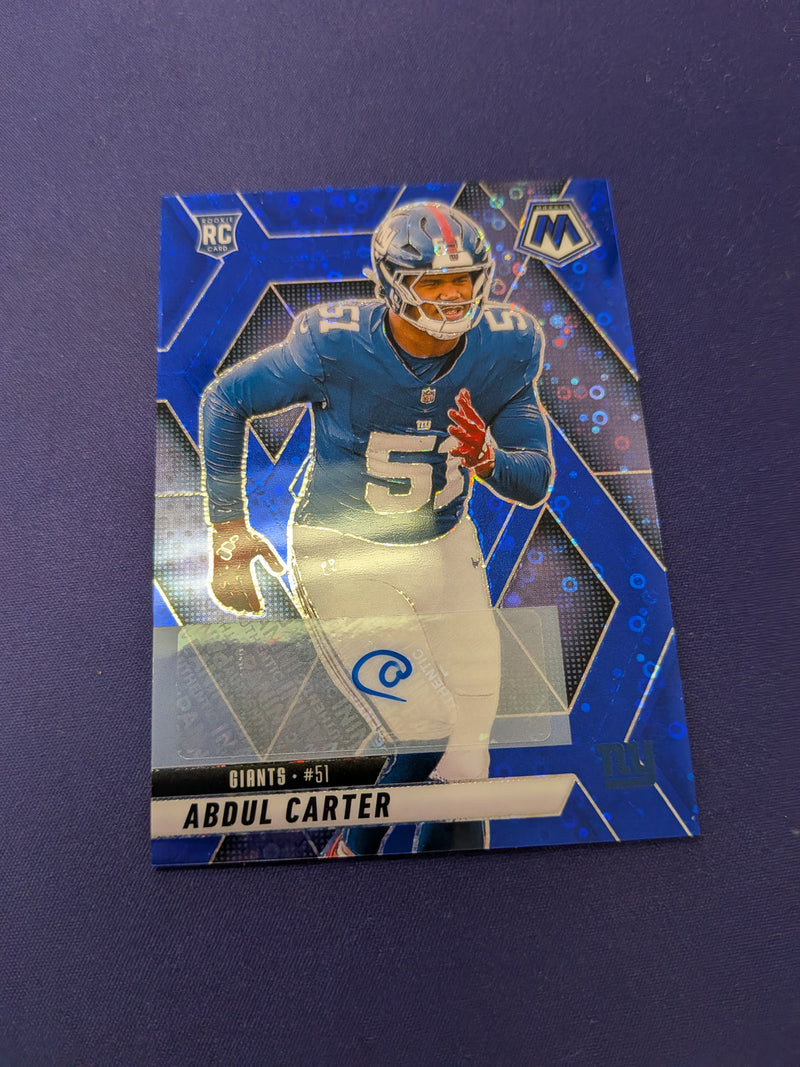 Abdul Carter 2025 Mosaic Blue Disco AUTO
