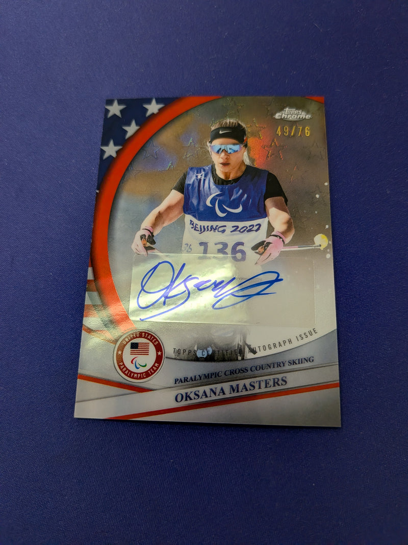 Oksana Masters /76 AUTO 2026 Topps Chrome