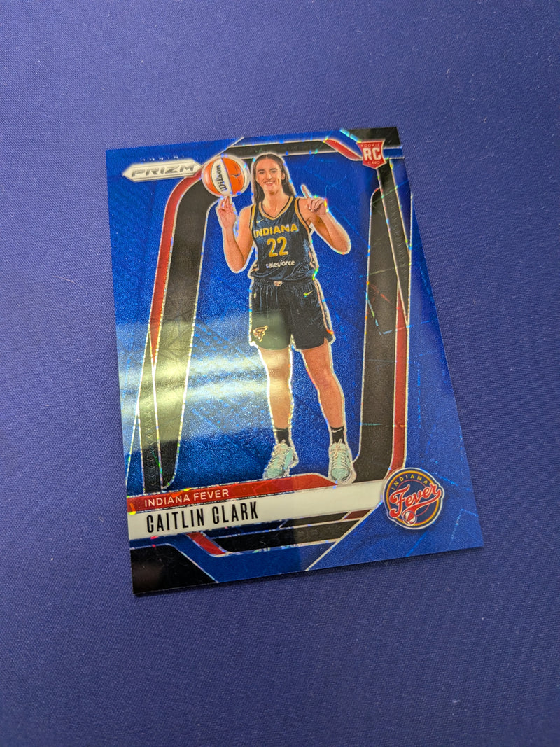 Caitlin Clark Blue Laser Variation RC 2024 WBNA Prizm