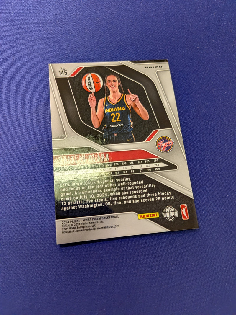 Caitlin Clark Blue Laser Variation RC 2024 WBNA Prizm