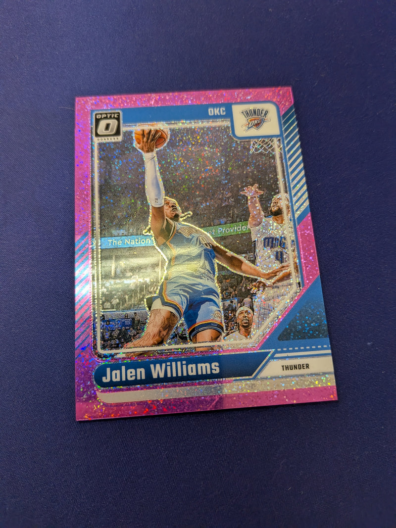 Jalen Williams Pink Glitter /275 2024-25 Optic