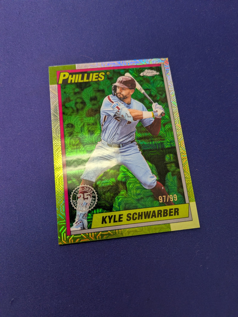 Kyle Schwarber /99 2025 Topps Chrome