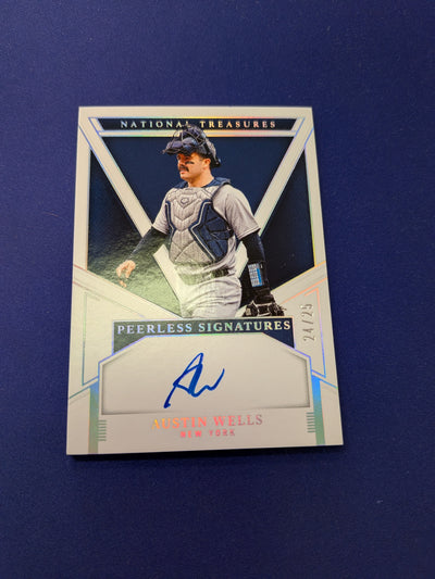 Austin Wells On-Card AUTO /25 2025 National Treasures