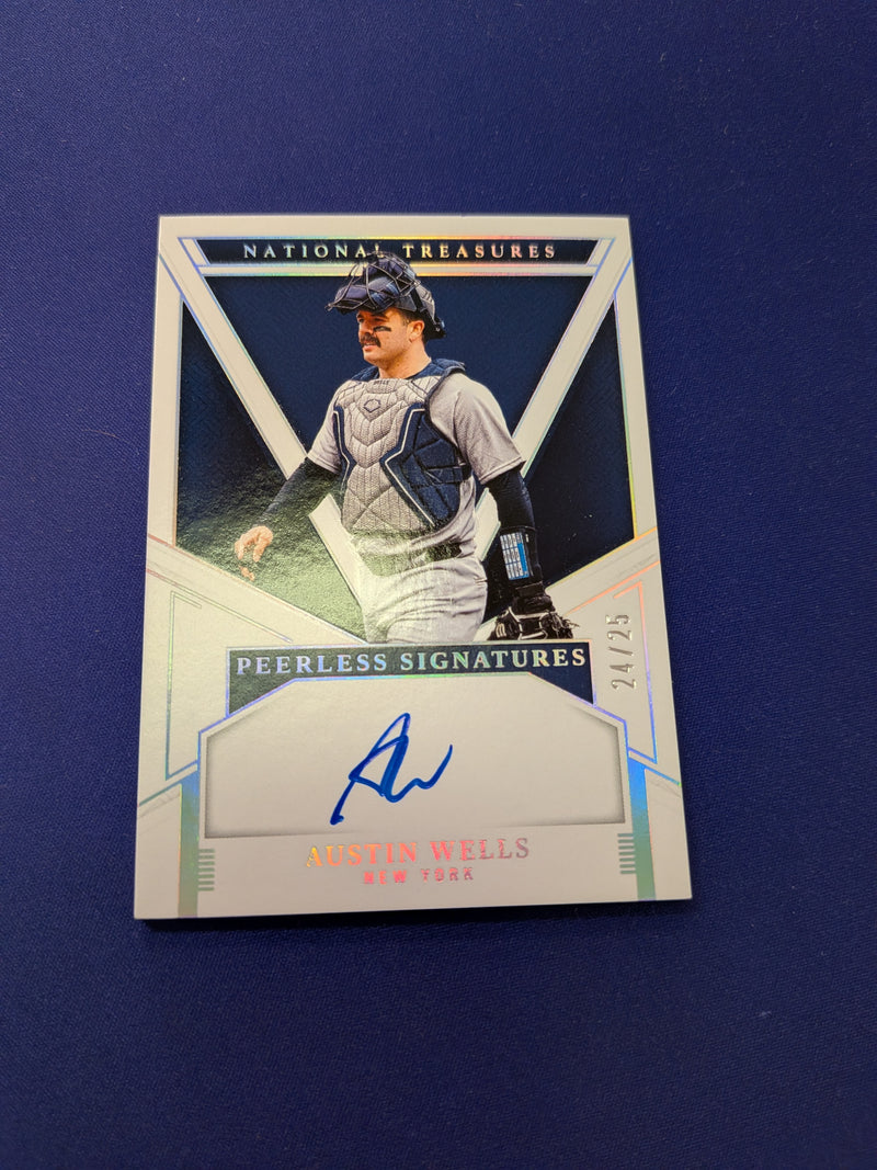 Austin Wells On-Card AUTO /25 2025 National Treasures