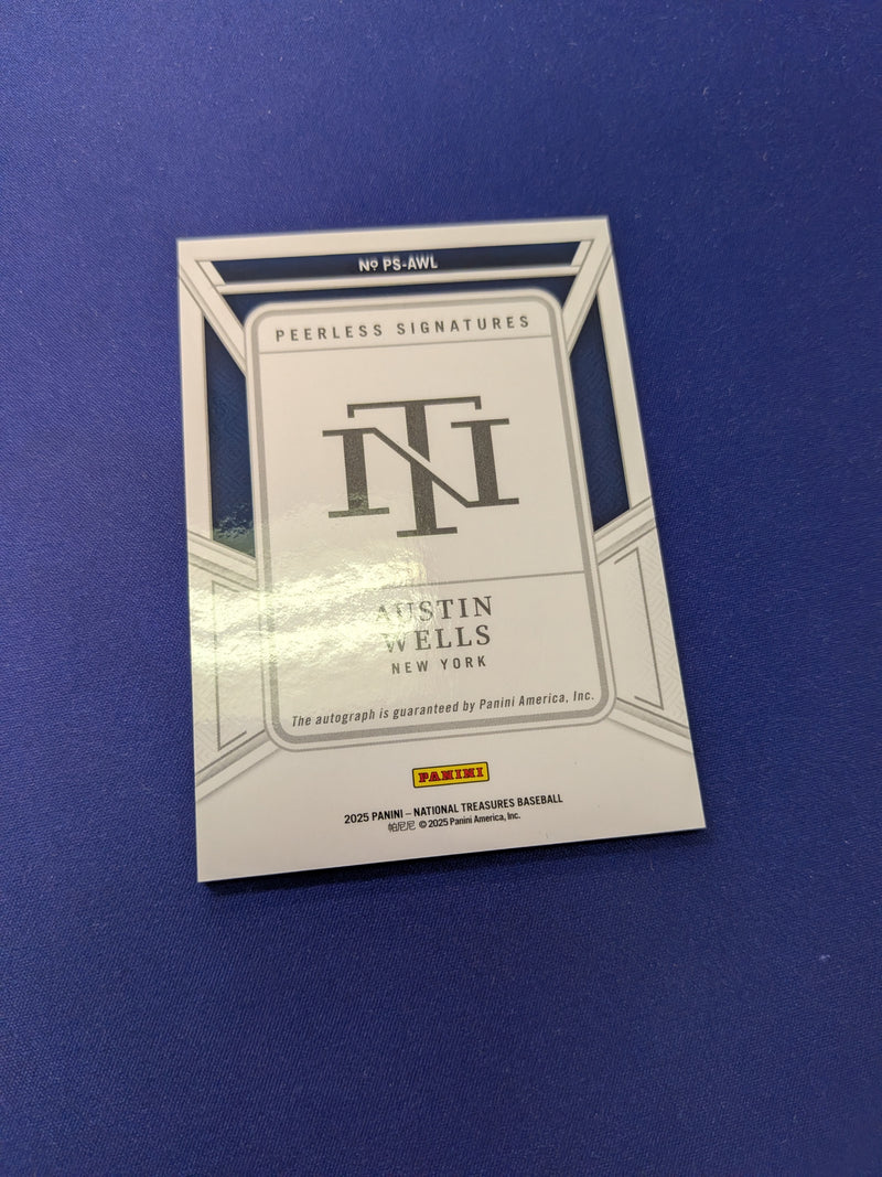 Austin Wells On-Card AUTO /25 2025 National Treasures