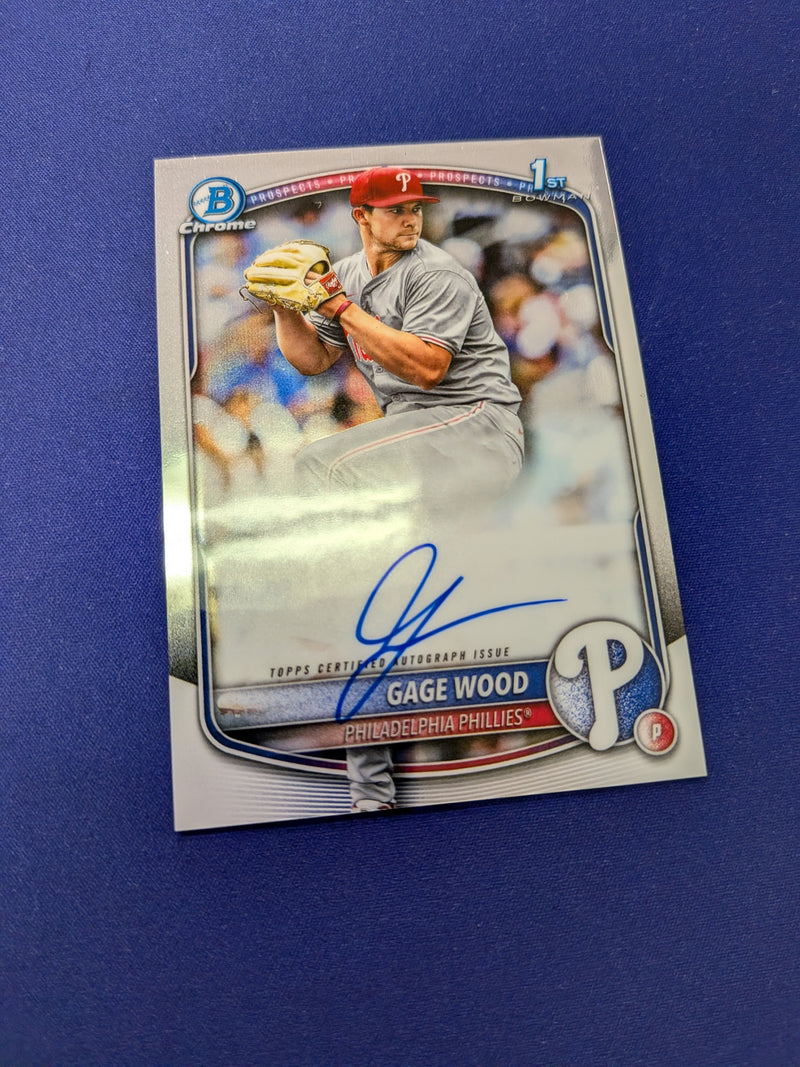 Gage Wood 1st AUTO 2025 Bowman Chrome