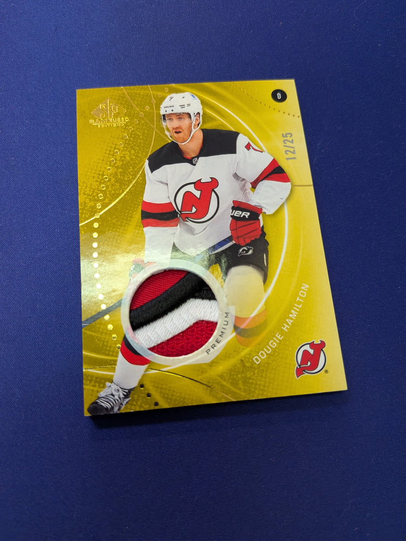 Dougie Hamilton /25 Jersey Card 2024-25 UD SP Game Used