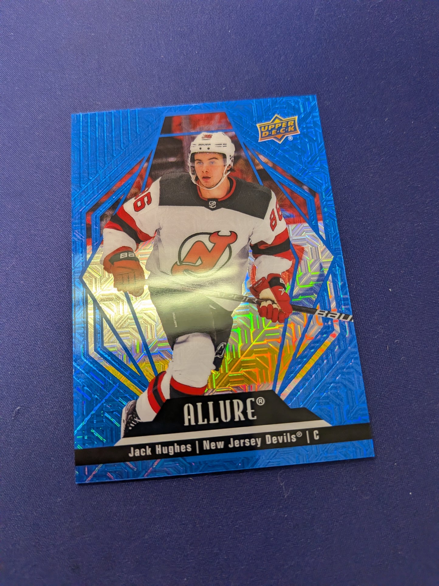 Jack Hughes 2022-23 Allure Blue Line /35