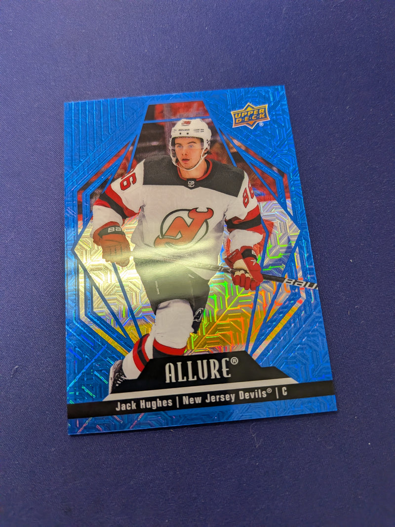 Jack Hughes 2022-23 Allure Blue Line /35