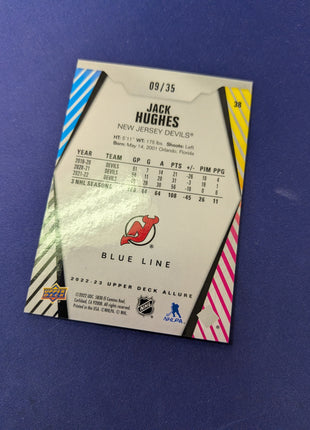 Jack Hughes 2022-23 Allure Blue Line /35