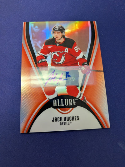 Jack Hughes Red Rainbow AUTO 2025-26 UD Allure