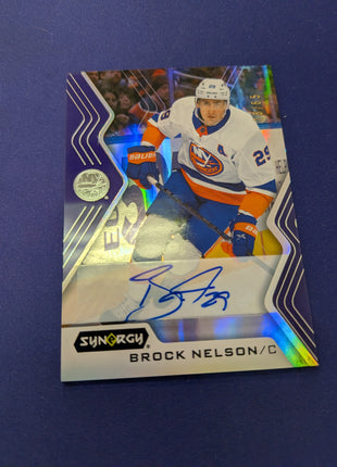 Brock Nelson Purple /65 AUTO 2024-25 UD Synergy