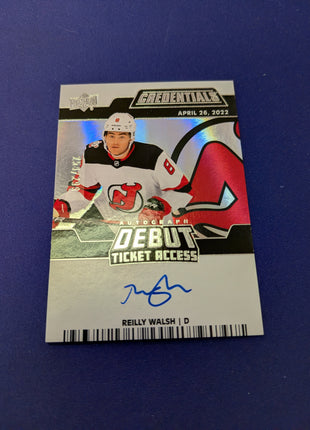 Reilly Walsh AUTO Debut Ticket Access 2022-23 Credentials