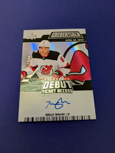 Reilly Walsh AUTO Debut Ticket Access 2022-23 Credentials
