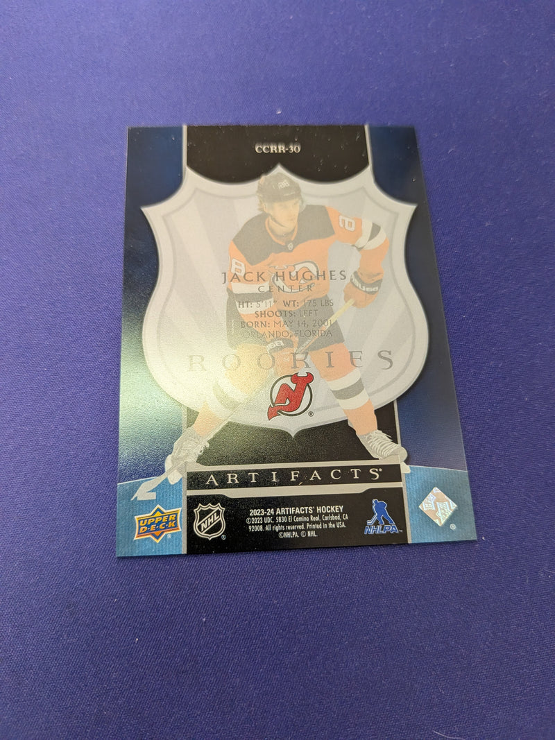 Jack Hughes 2023-24 Artifacts Clear Cut