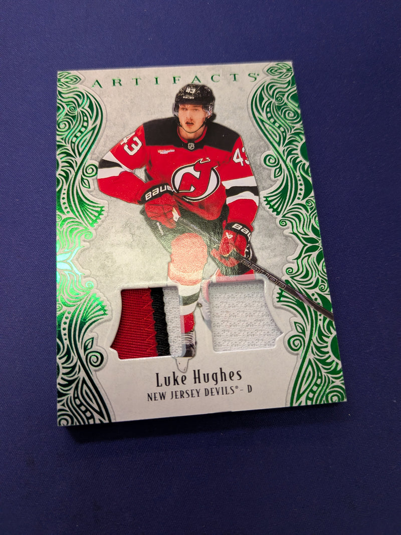 Luke Hughes Artifacts Dual Patch 2025-26 UD Artifacts