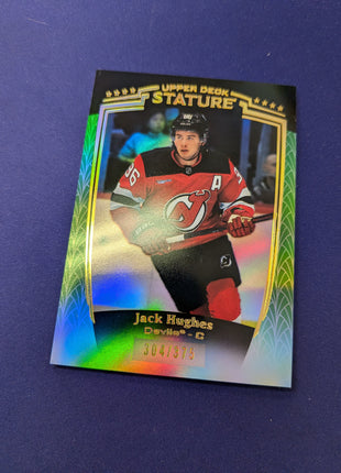 Jack Hughes /375 Green 2024-25 UD Stature