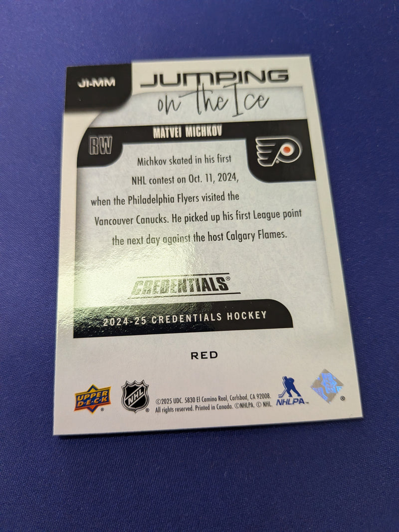Matvei Michkov /149 Red RC 2024-25 Credentials