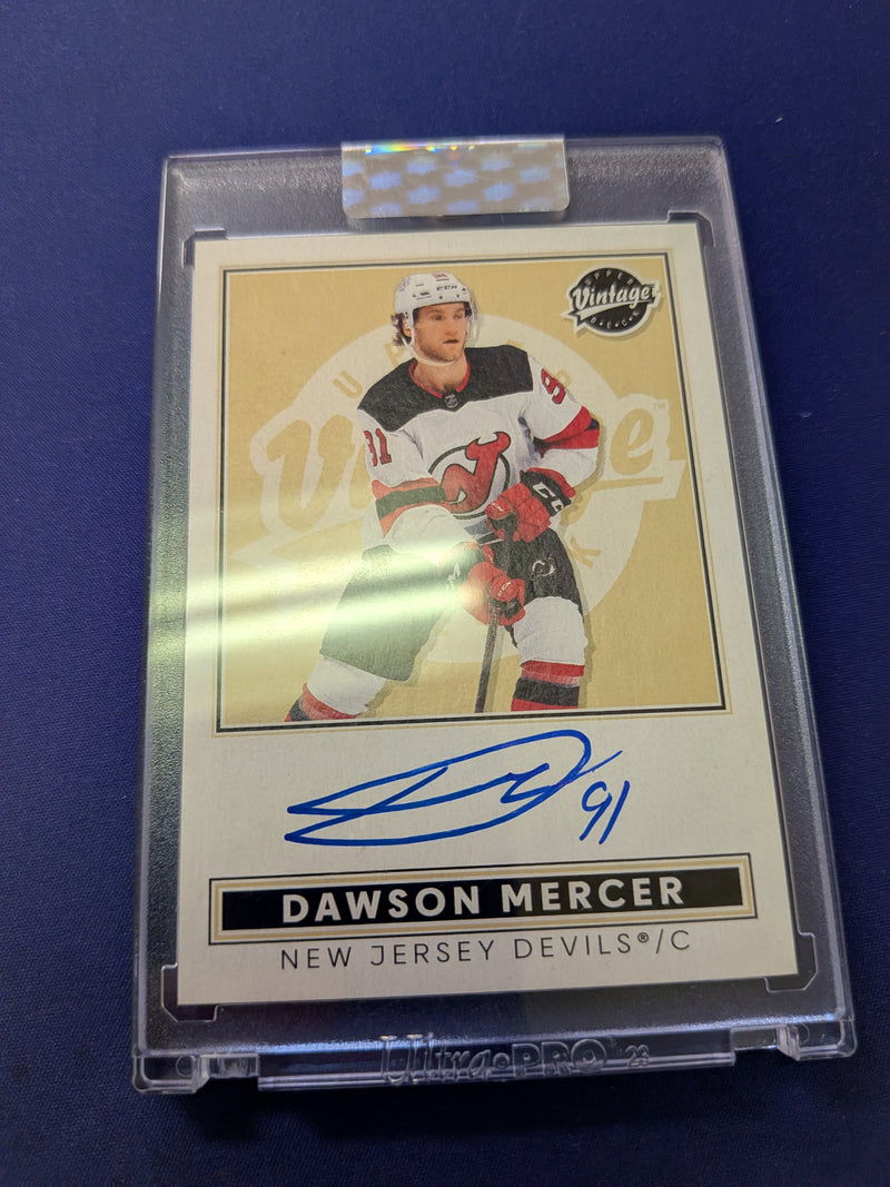 Dawson Mercer On-Card AUTO 2024-25 Clear Cut