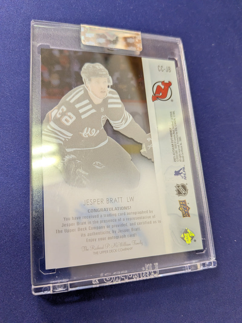 Jesper Bratt On-Card AUTO 2021-22 Clear Cut