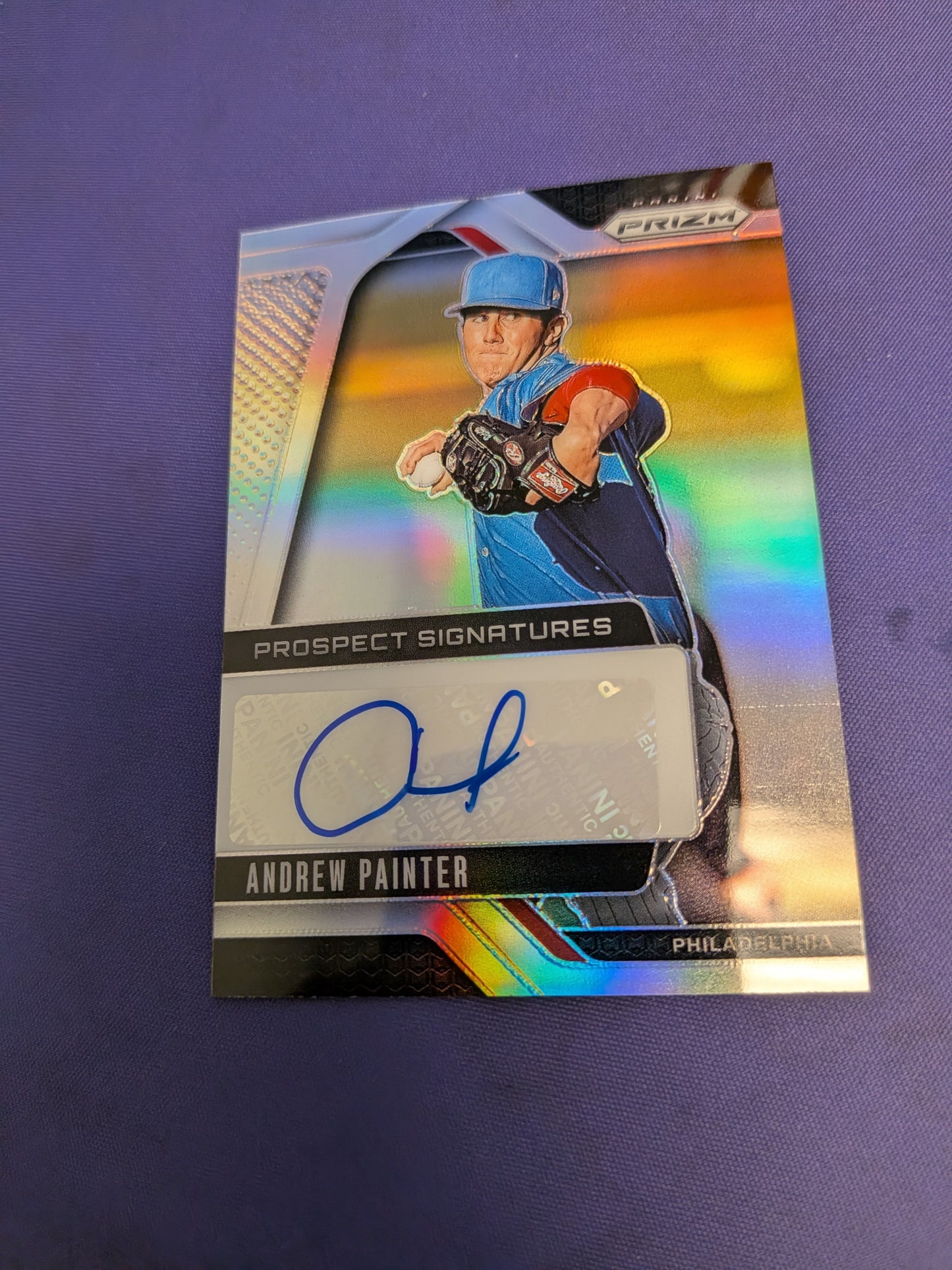 2025 Panini Prizm Andrew Painter Prospect Signatures #PS-AP Auto Phillies