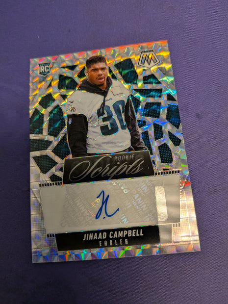 2025 Panini Mosaic Jihaad Campbell Scripts RC Auto #RS-JCL Eagles Rookie