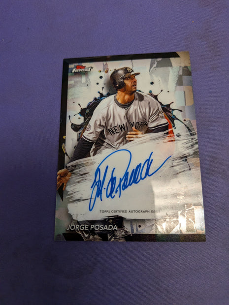 2024 Topps Finest Jorge Posada Auto #FA-JP Yankees