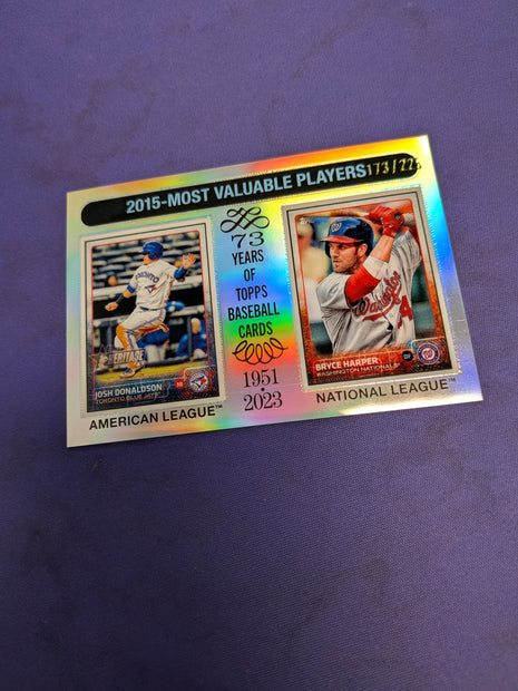 Bryce Harper Josh Donaldson MVPs /225 2024 Topps Heritage