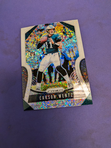 Carson Wentz White Sparkle Prizm 2019 Prizm