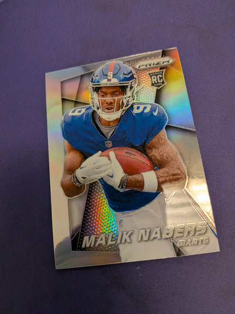 Malik Nabers Throwback Silver Prizm RC 2024 Prizm