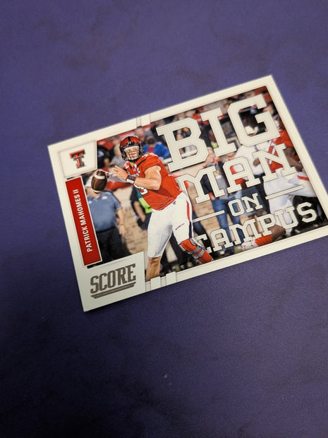 Patrick Mahomes Big Man on Campus RC 2017 Score *EX*