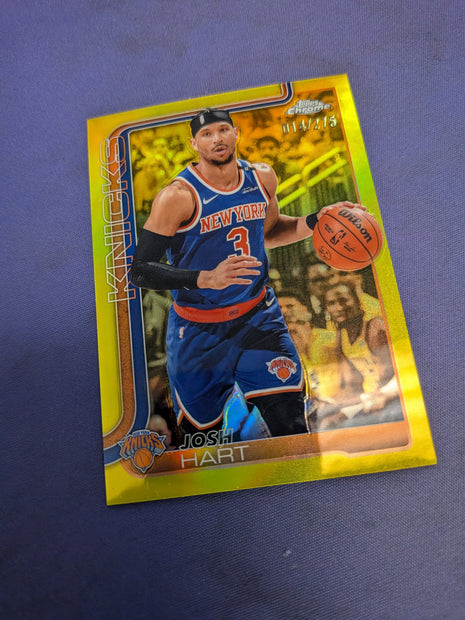 Josh Hart Yellow /275 2025-26 Topps Chrome