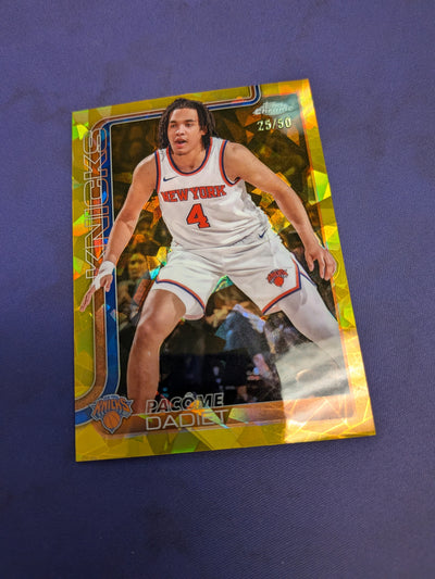 Pacome Dadiet Gold Ice /50 2025-26 Topps Chrome