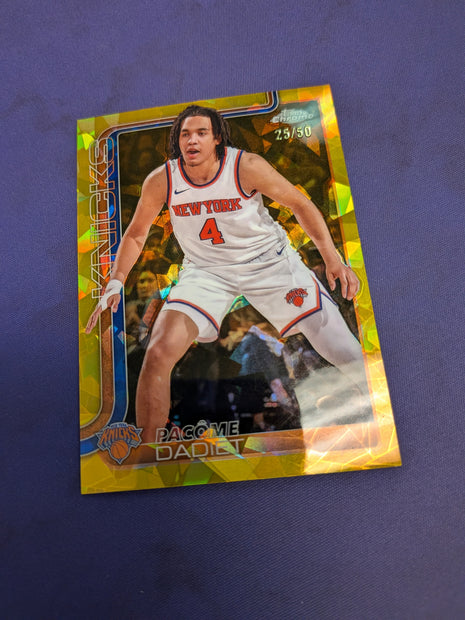 Pacome Dadiet Gold Ice /50 2025-26 Topps Chrome