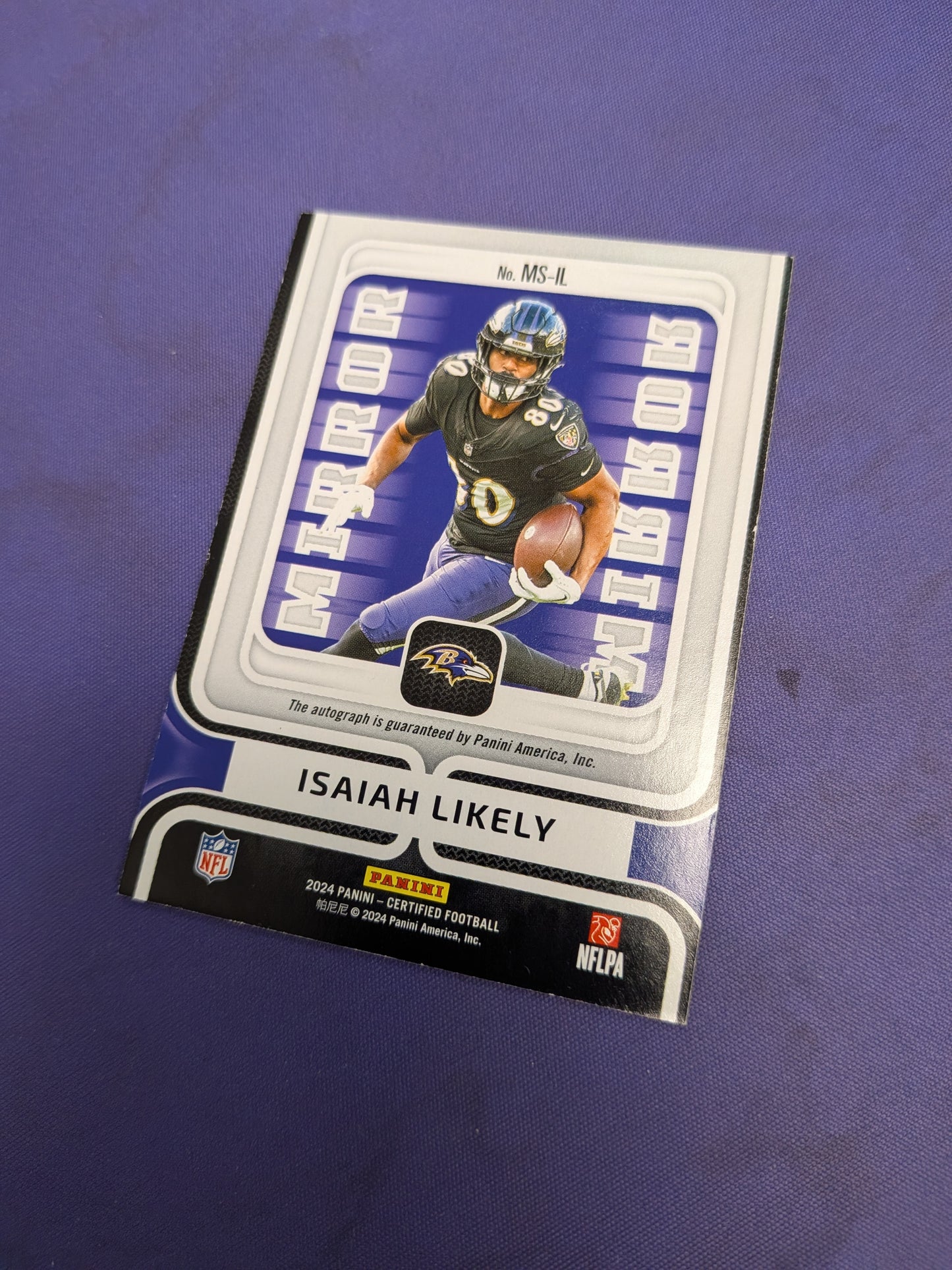 Isaiah Likely AUTO /50 2024 Certified