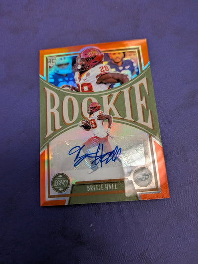 Breece Hall RC AUTO /125 2022 Legacy Football