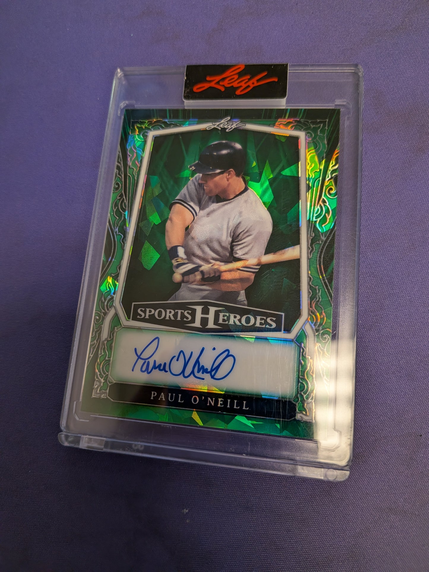 Paul O'Neill Sports Heroes Auto /9 2025 Leaf
