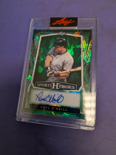 Paul O'Neill Sports Heroes Auto /9 2025 Leaf