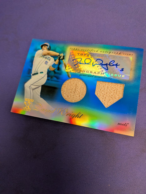 David Wright Relic Auto /75 2009 Topps Tribute
