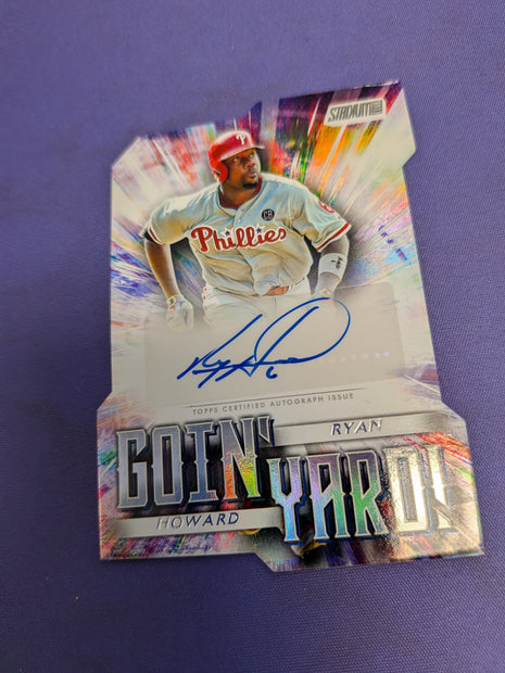 Ryan Howard Goin Yard AUTO 2025 Topps Stadium Club