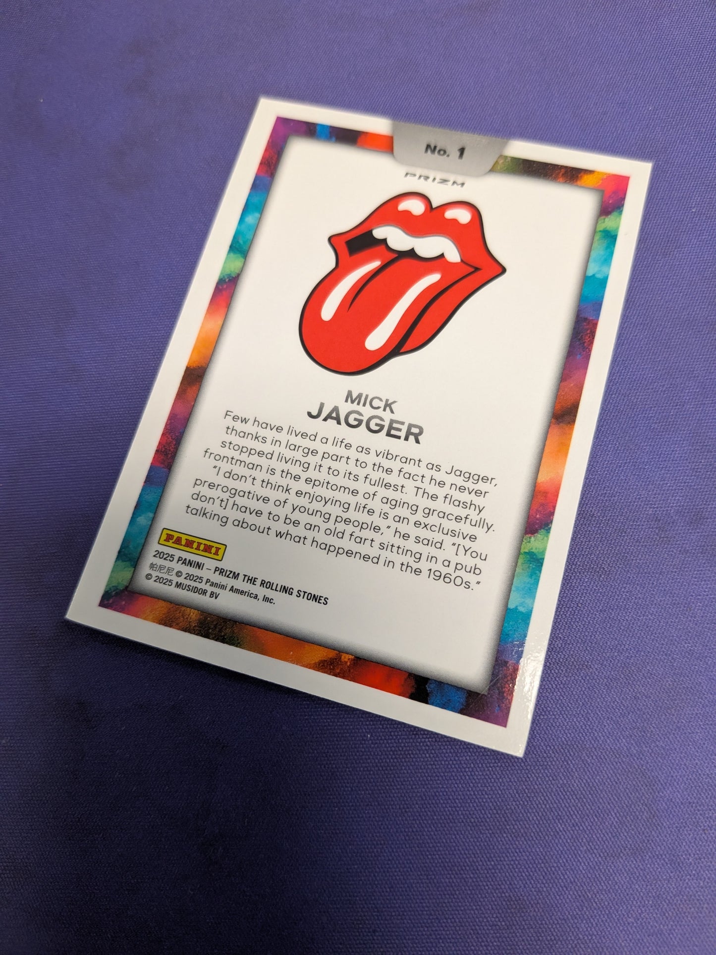 Mick Jagger Color Blast 2025 Prizm