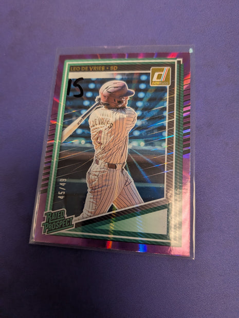 Leo De Vries [Holo Purple] #148 - 2025 Panini Donruss Baseball  NM