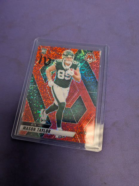 Mason Taylor [Red Sparkle] #324 - 2025 Panini Mosaic Football NM